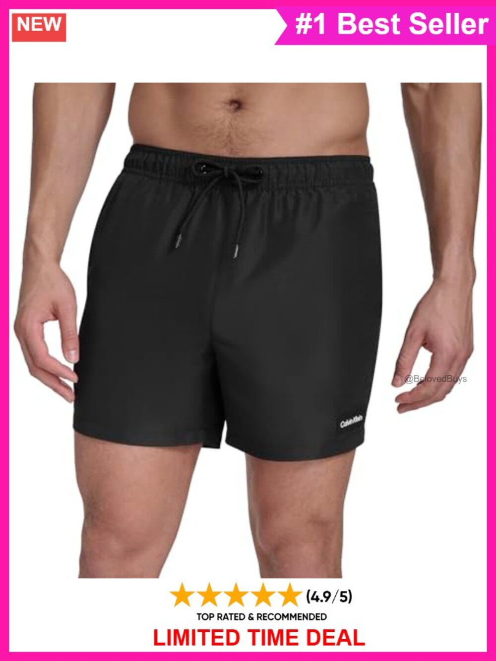 Men's Quick Dry Lightweight Volley Swim Trunk UPF 40+